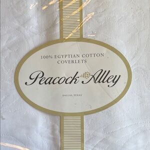 Peacock Alley White Egyptian Cotton Coverlet